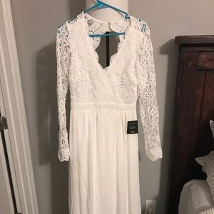 Lulus open back maxi